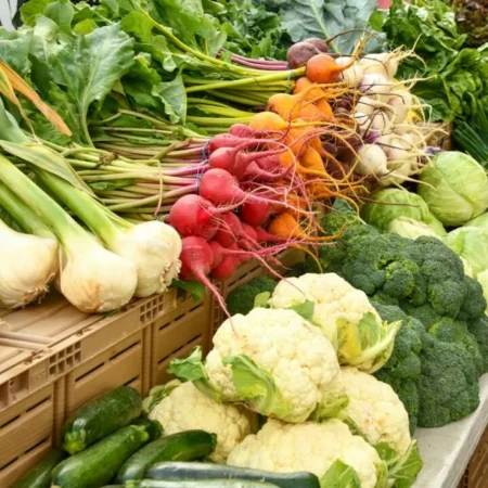 Frisches Gemüse am Bauernmarkt – der Gemüsekalender mit 12 Saisonsorten